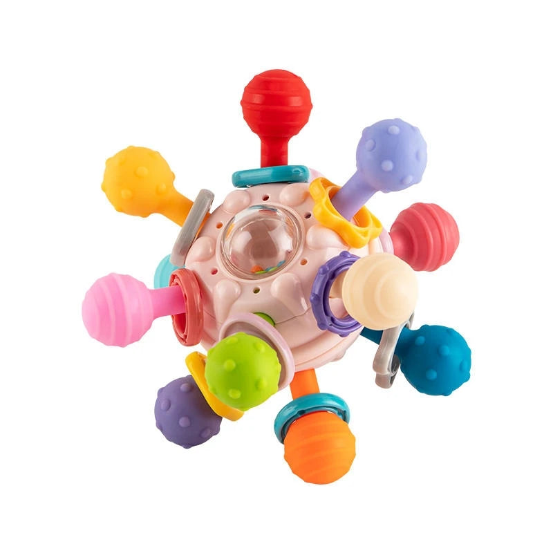 Hochet Girafe – Hochet Musical Sensoriel pour Nouveau-Né (0-12 Mois), Jouet de Dentition pour Bébé, Hochet Musical en Forme de Marteau de Sable pour le Développement et l'Éveil de Bébé