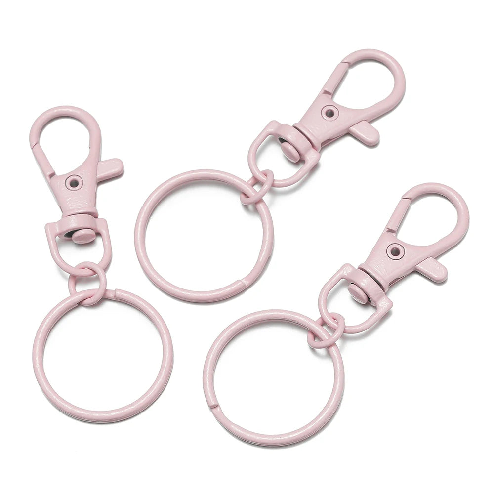 5–10 Piece Multicolor Keyring Lobster Clasp Hooks with Adjustable Buckles – DIY Keychain, Bag Charm, Doll & Jewelry Making Accessories