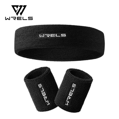 WRELS Sports Sweatband – Moisture-Wicking Cotton Terry Cloth Headband for Tennis, Basketball, Running & Gym