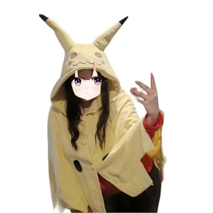 Mimikyu Anime Cosplay Costume – Women’s Dress-Up Outfit for Halloween, Comic-Con & Carnival (Complete Coser Prop Set, Adult Size)