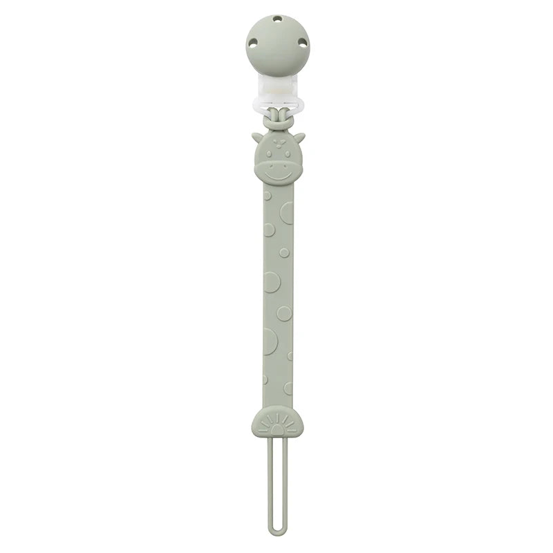 Clip de Chupete de Silicona sin BPA – Sujetachupetes de Una Sola Pieza para Bebés Niños y Niñas de 3+ Meses, Accesorio Seguro para Bebés