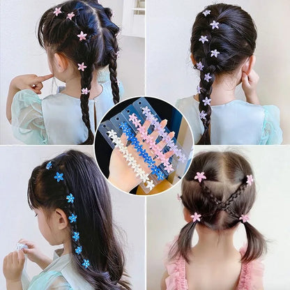 Juego de 10 pinzas para el pelo de princesa con flores para niñas – Lindas horquillas y accesorios para el pelo florales para niños