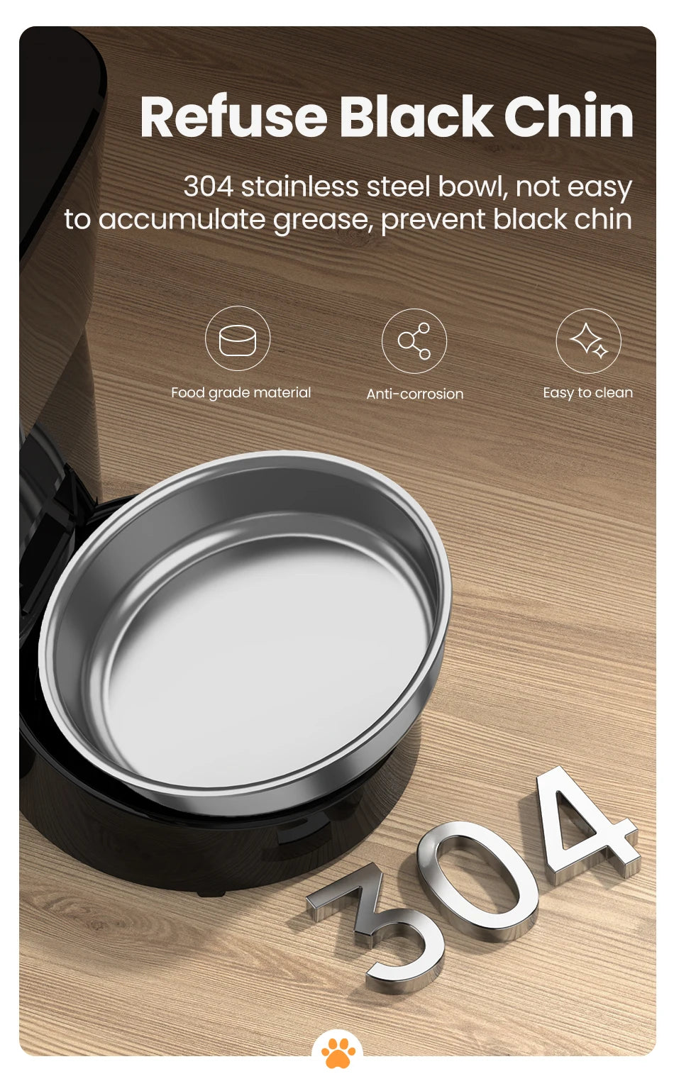 ROJECO Comedero Automático para Mascotas – Dispensador Inteligente de Comida Seca con Control por Botones para Perros y Gatos