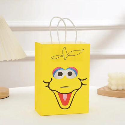 Bolsas de regalo de fiesta de Elmo de Barrio Sésamo – Bonitas bolsas de recuerdo de fiesta de cumpleaños para niños, decoraciones de baby shower, empaques de regalo y artículos de celebración