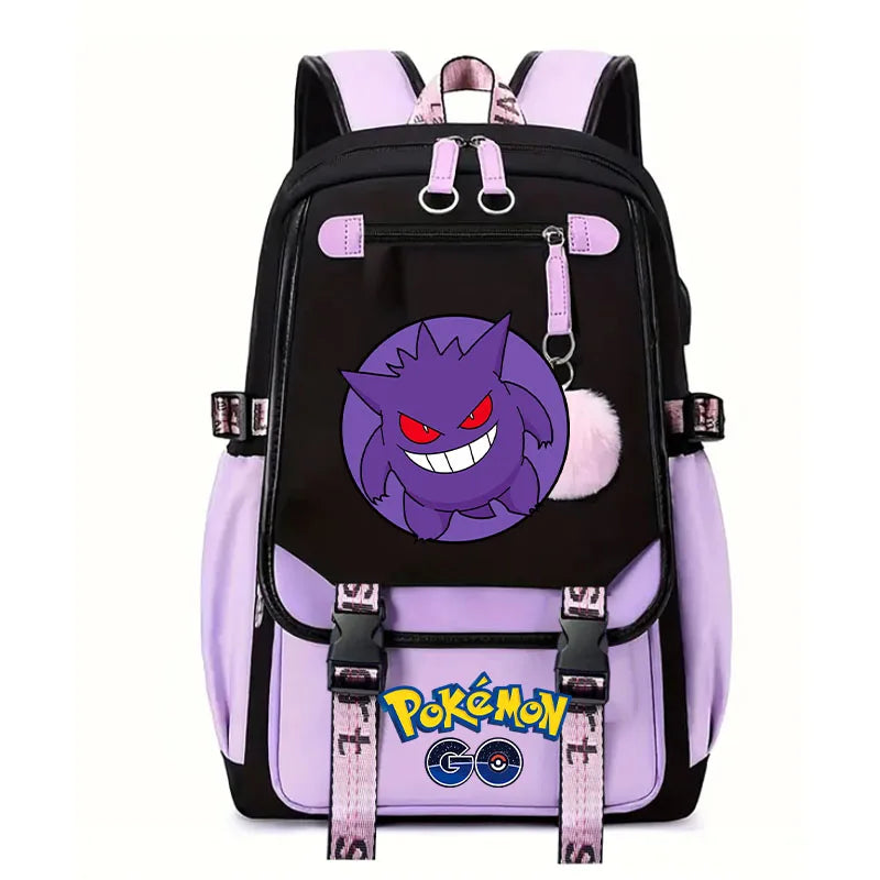 Sac à dos pour enfants grande capacité inspiré des animes | Cartable pour garçons et filles avec compartiment pour ordinateur portable