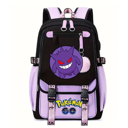 Sac à dos pour enfants grande capacité inspiré des animes | Cartable pour garçons et filles avec compartiment pour ordinateur portable