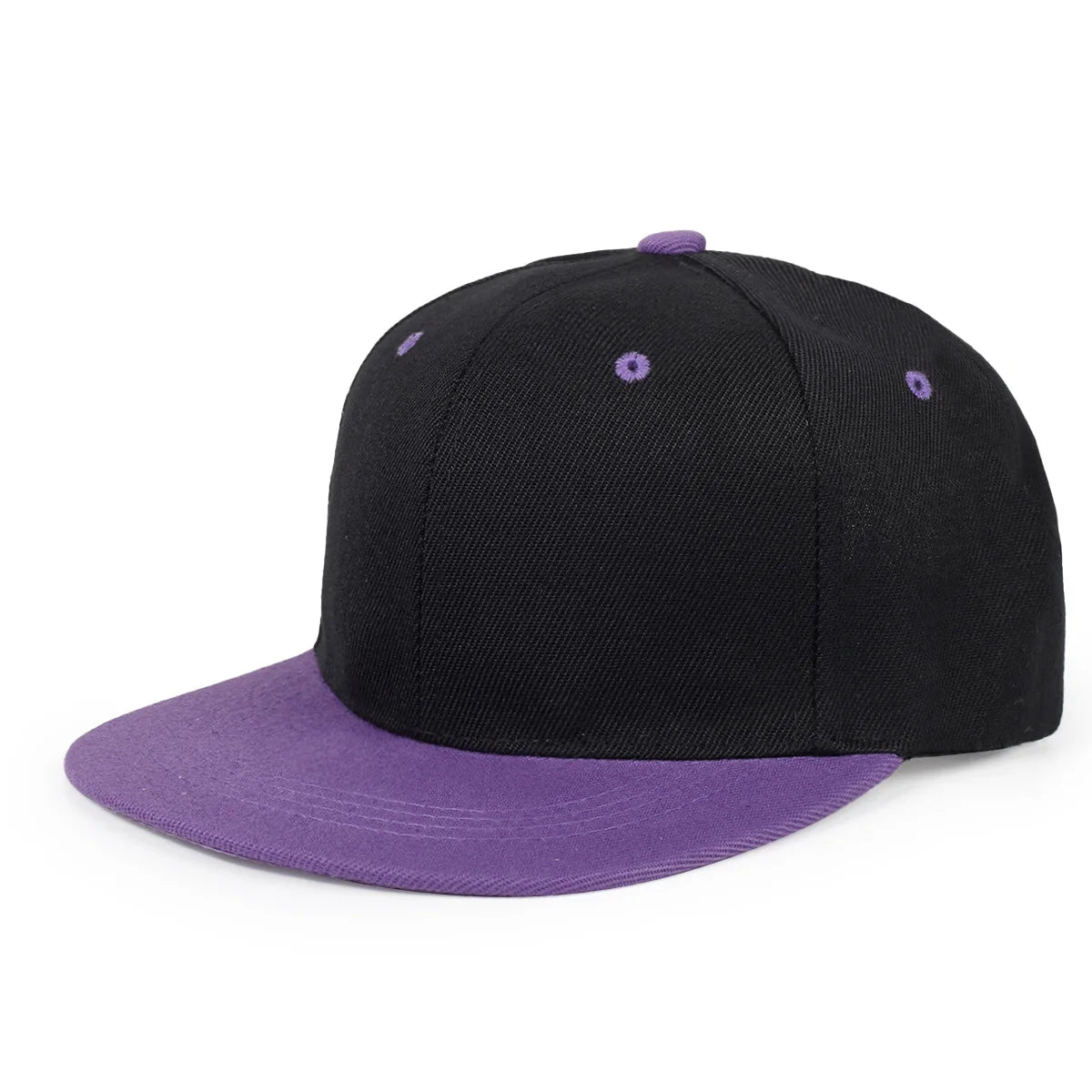 Classic Plain Snapback Baseball Cap – Adjustable Unisex Flat Brim Hat for Casual, Streetwear & Outdoor Wear