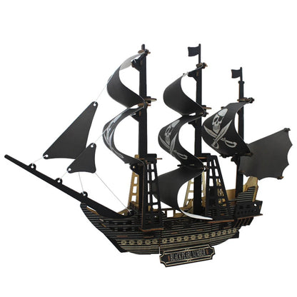 Maqueta 3D de Barco de Vela de Madera – Kit de Montaje de Barco de Madera DIY, Juguete Educativo de Construcción, Proyecto de Manualidades Creativo y Regalo de Fiesta para Niños