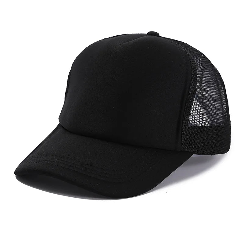 Gorra Trucker de Malla de 5 Paneles con Logotipo Personalizado – Gorra de Béisbol Ajustable para Hombres y Mujeres, Equipos Deportivos y Uso al Aire Libre en Verano