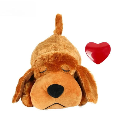 Pet Soothing Heartbeat Plush Toy – Comfort Companion for Dogs, Anxiety Relief & Sleep Support, Cozy Gift for Furry Friends
