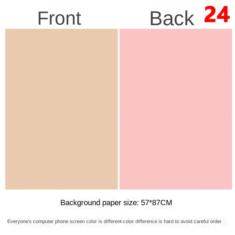 Tablero de fondo fotográfico de doble cara 57 × 87 cm – Fondo de color liso para fotografía de producto y recién nacido