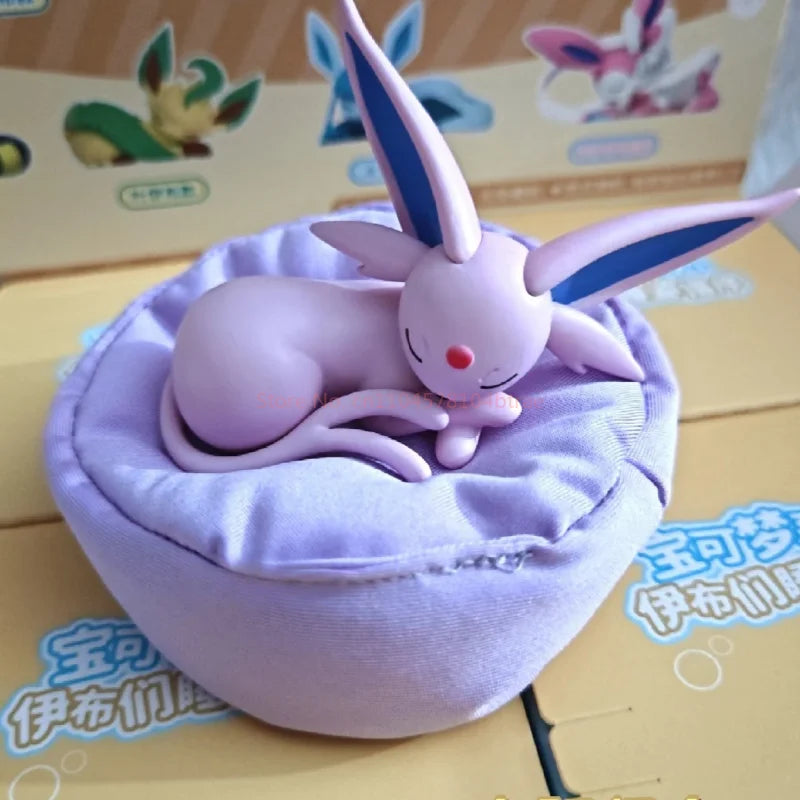 Original Pokémon Eevee Sleeping Position Series Blind Box – Sylveon, Umbreon, Flareon, Jolteon Desktop Decoration Model Gift