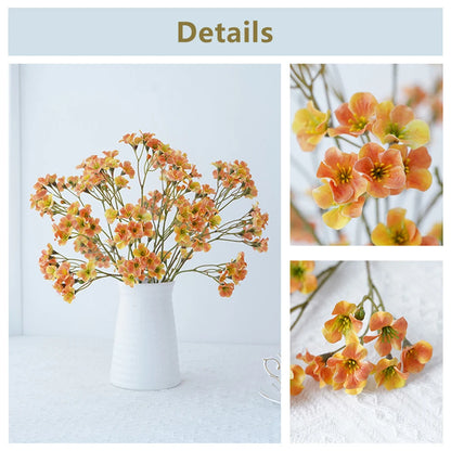 3 Forks Artificial Cornflower Bouquet – Silk Faux Flowers for Home Décor, Wedding Arrangements, Party Decoration & DIY Floral Projects