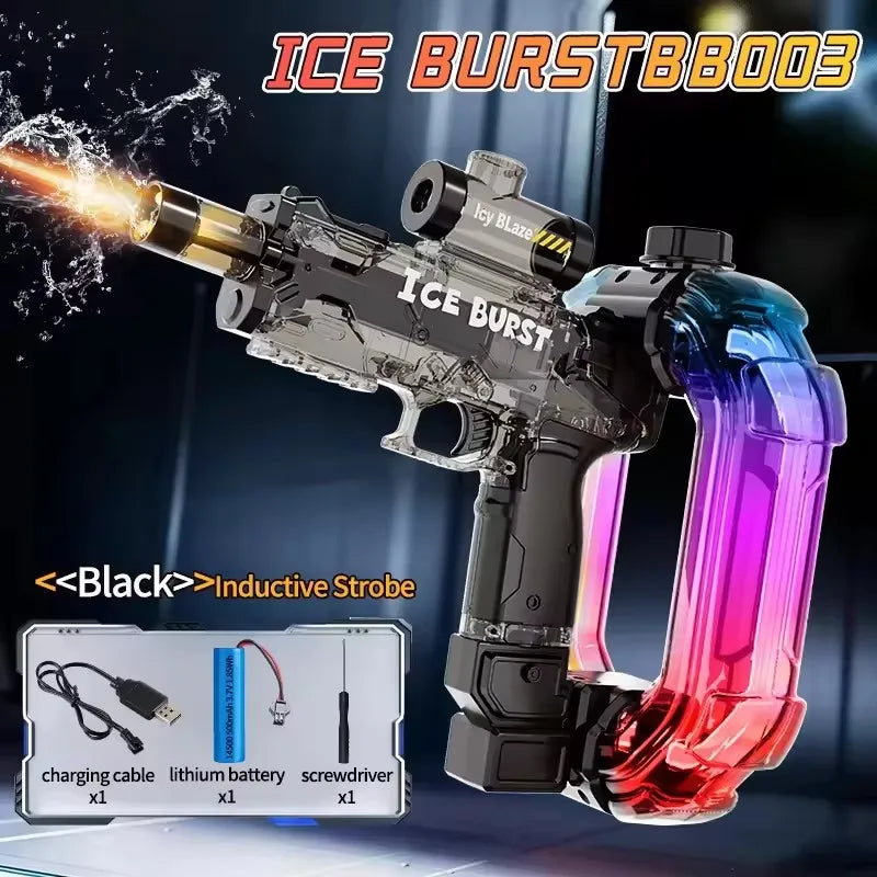Electric Water Gun Blaster – Powerful Automatic Squirt Toy for Adults, Kids, Beach & Summer Outdoor Fun