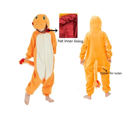 Pokémon Kigurumi Pajama Onesie – Pikachu, Gengar, Snorlax & More Anime Cosplay Sleepwear