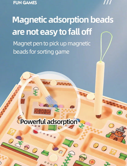 Labyrinthe Magnétique – Jeu Éducatif Avancé pour Enfants, Activité d'Apprentissage des Mathématiques et de Développement Cognitif, Entraînement de l'Intelligence Visuelle, Casse-tête Manuel