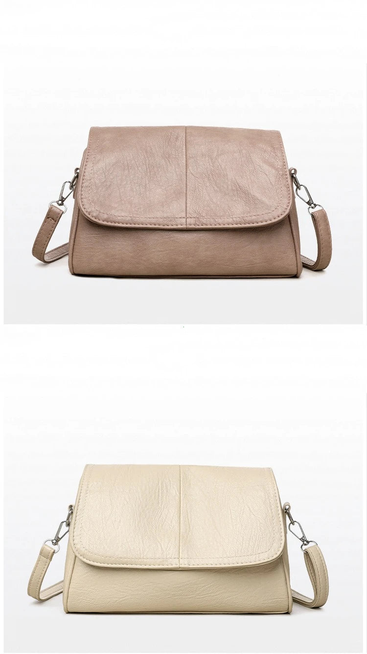 Sac bandoulière en cuir ciré huilé rétro – Sac à main texturé vintage avec rabat élégant, bandoulière réglable, sac à main décontracté classique pour femmes et usage quotidien