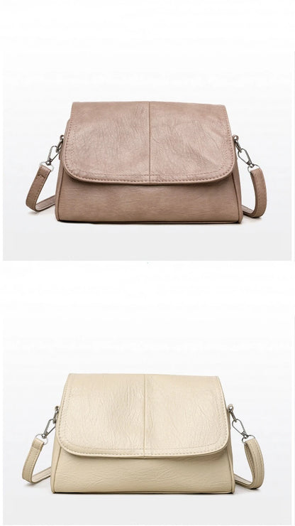 Sac bandoulière en cuir ciré huilé rétro – Sac à main texturé vintage avec rabat élégant, bandoulière réglable, sac à main décontracté classique pour femmes et usage quotidien