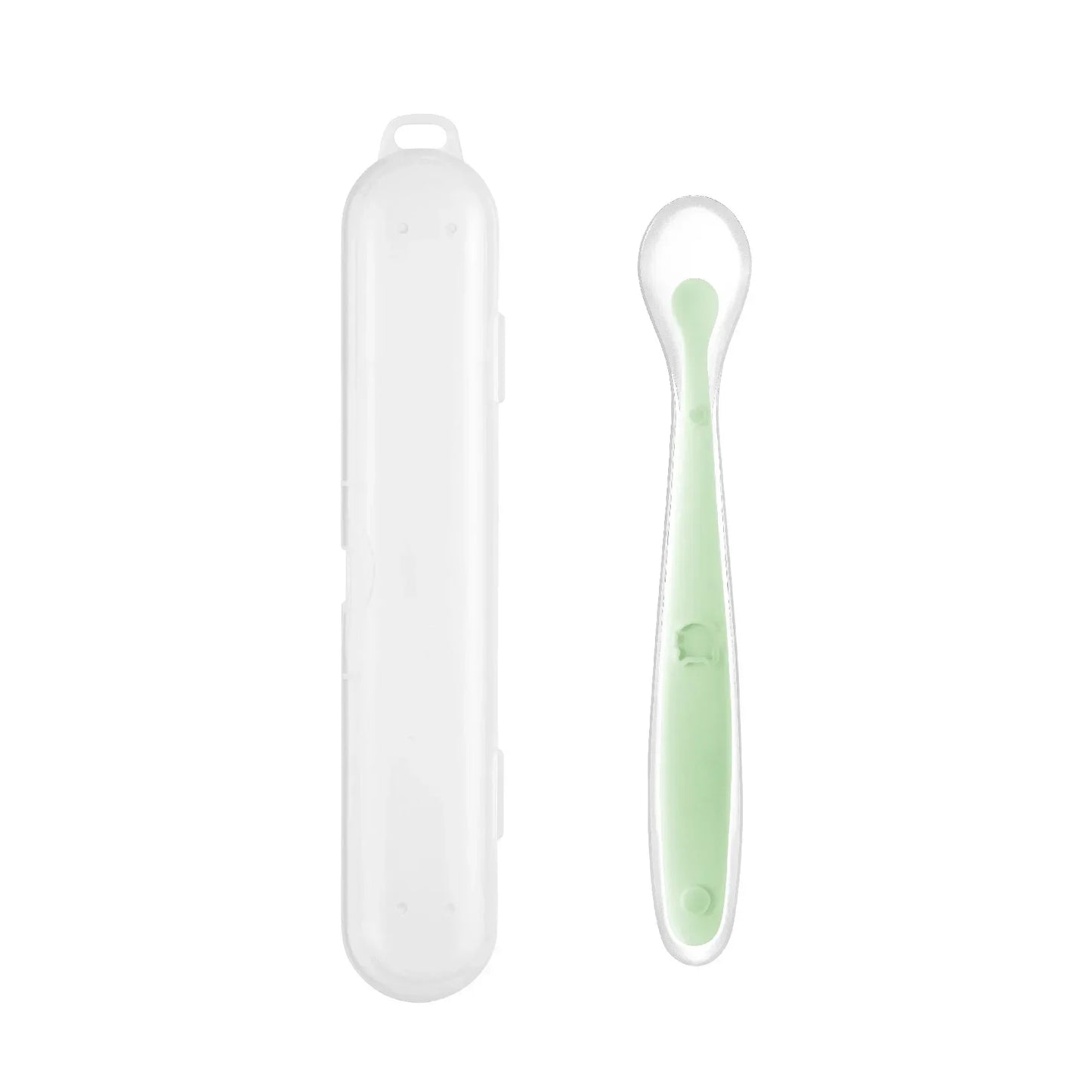 Soft Silicone Baby Feeding Spoon – Gentle Training Spoon for Infants, Toddlers & Baby-Led Weaning