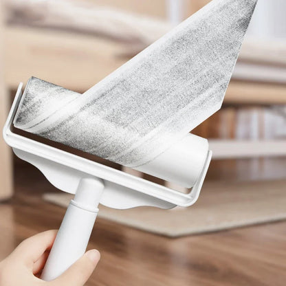 Long Handle Lint Roller – Retractable Pet Hair & Dust Remover for Clothes, Furniture, Bedding & Upholstery