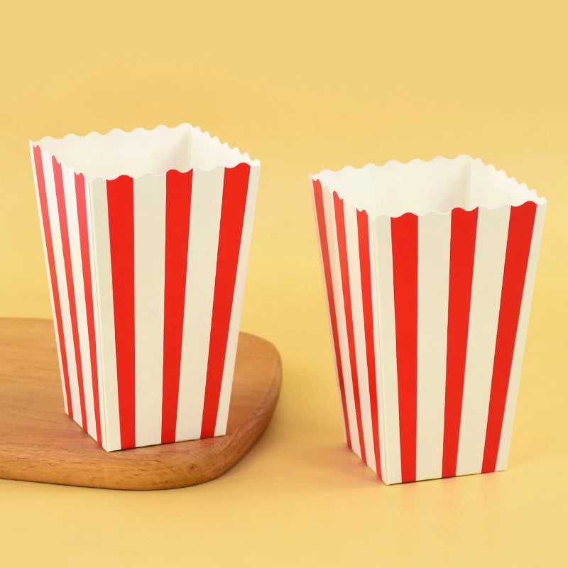 20/50PCS Popcorn Boxes & Fries Cups for Movie Night, Kids Birthday Parties, Weddings, Christmas & Snack Party Favors