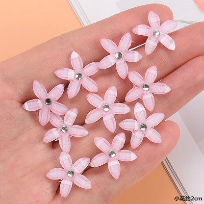 Juego de 10 pinzas para el pelo de princesa con flores para niñas – Lindas horquillas y accesorios para el pelo florales para niños