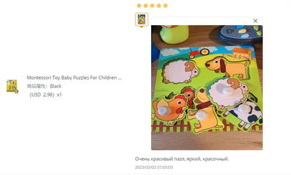 Jouet de puzzle en bois Montessori pour bébé – Jeu d'apprentissage éducatif pour les tout-petits de 1 à 3 ans, activité de développement cérébral d'association de formes pour enfants, cadeau d'anniversaire et jouet d'apprentissage précoce