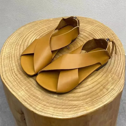 Women's Gladiator Flat Sandals Open Toe Casual Roman Beach Summer Shoes