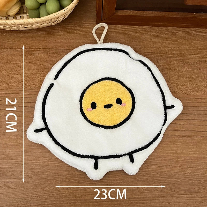 Serviette absorbante douce Kawaii – Joli chiffon de nettoyage pour la cuisine et la salle de bain, pour usage domestique