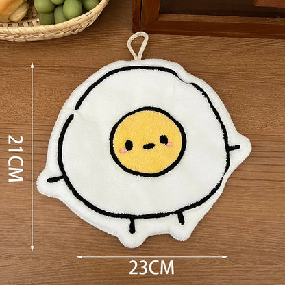 Serviette absorbante douce Kawaii – Joli chiffon de nettoyage pour la cuisine et la salle de bain, pour usage domestique