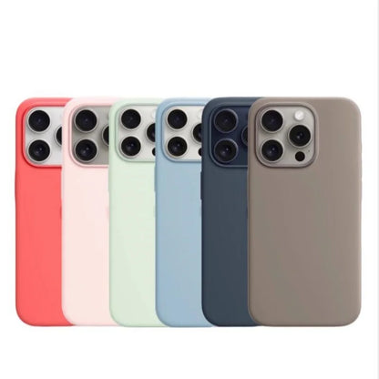 Coque MagSafe en silicone liquide pour iPhone 15 Pro Max – Housse de protection magnétique compatible avec la recharge sans fil