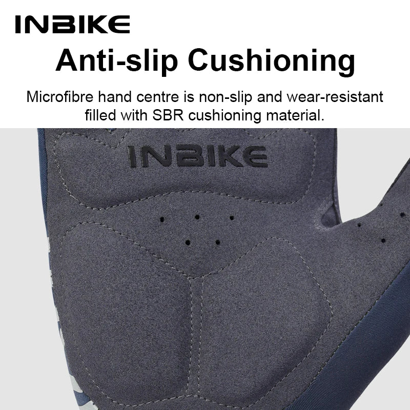 Guantes de ciclismo INBIKE 2024 – Guantes de bici de forro polar con dedos completos y acolchado de gel para hombre, accesorios de invierno con pantalla táctil para ciclismo de carretera y MTB