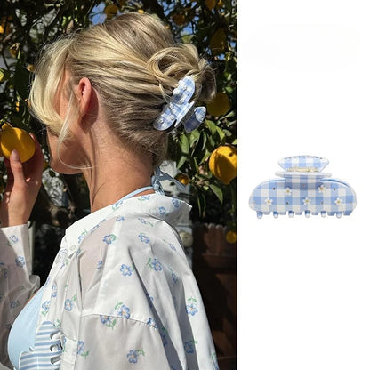 Pinzas para el pelo de cereza bonitas – Pinzas para el pelo de acetato con diamantes de imitación de frutas, flores y mariposas para mujeres y niñas | Accesorios para el pelo de moda Kawaii