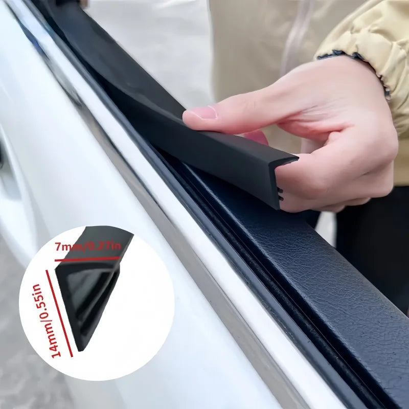 Joint d'étanchéité de fenêtre de voiture en V de 4M – Garniture en caoutchouc pour vitres latérales, réduction du bruit, isolation étanche et coupe-vent