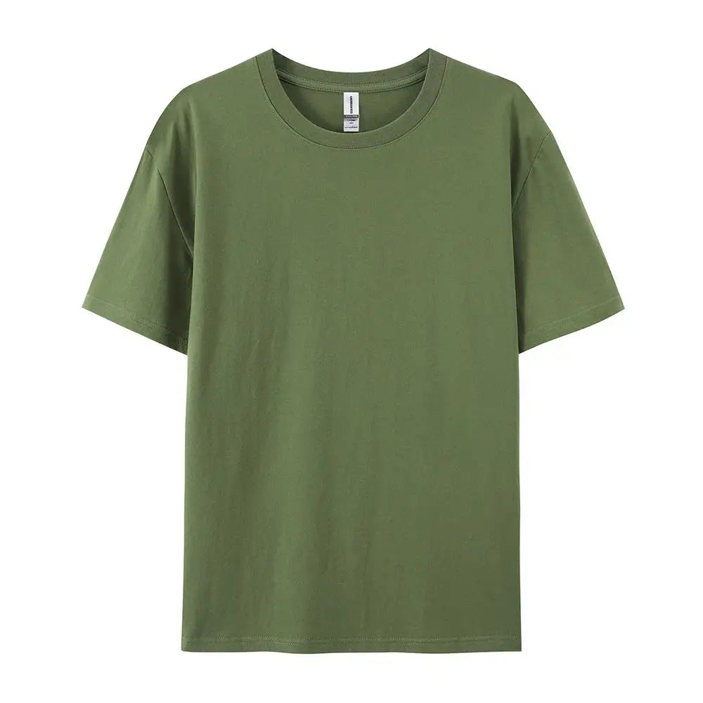 Women’s 100% Cotton Solid T-Shirt Summer Casual Sporty Loose Short Sleeve O-Neck Tee White Black