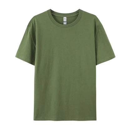 Women’s 100% Cotton Solid T-Shirt Summer Casual Sporty Loose Short Sleeve O-Neck Tee White Black