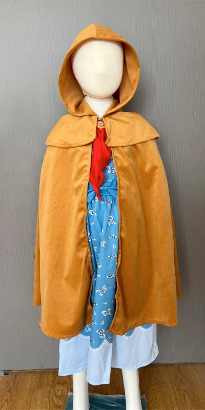 Holly Wheeler Cosplay Costume – Season 5 Inspired Dress, Scarf & Hooded Cloak Outfit for Halloween, Party & Stage Performance