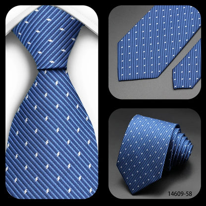 Corbata Floral de Puntos para Hombre – Corbata Casual de Moda Azul Roja Amarilla para Negocios, Bodas y Ocasiones Formales | Accesorio de Regalo