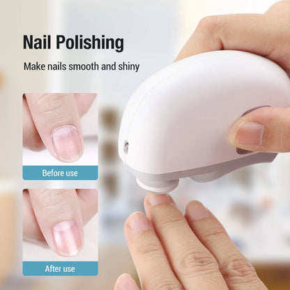 Electric Nail Clipper Trimmer – Rechargeable Baby & Adult Nail Cutter with LED Light, Grinder & Polisher