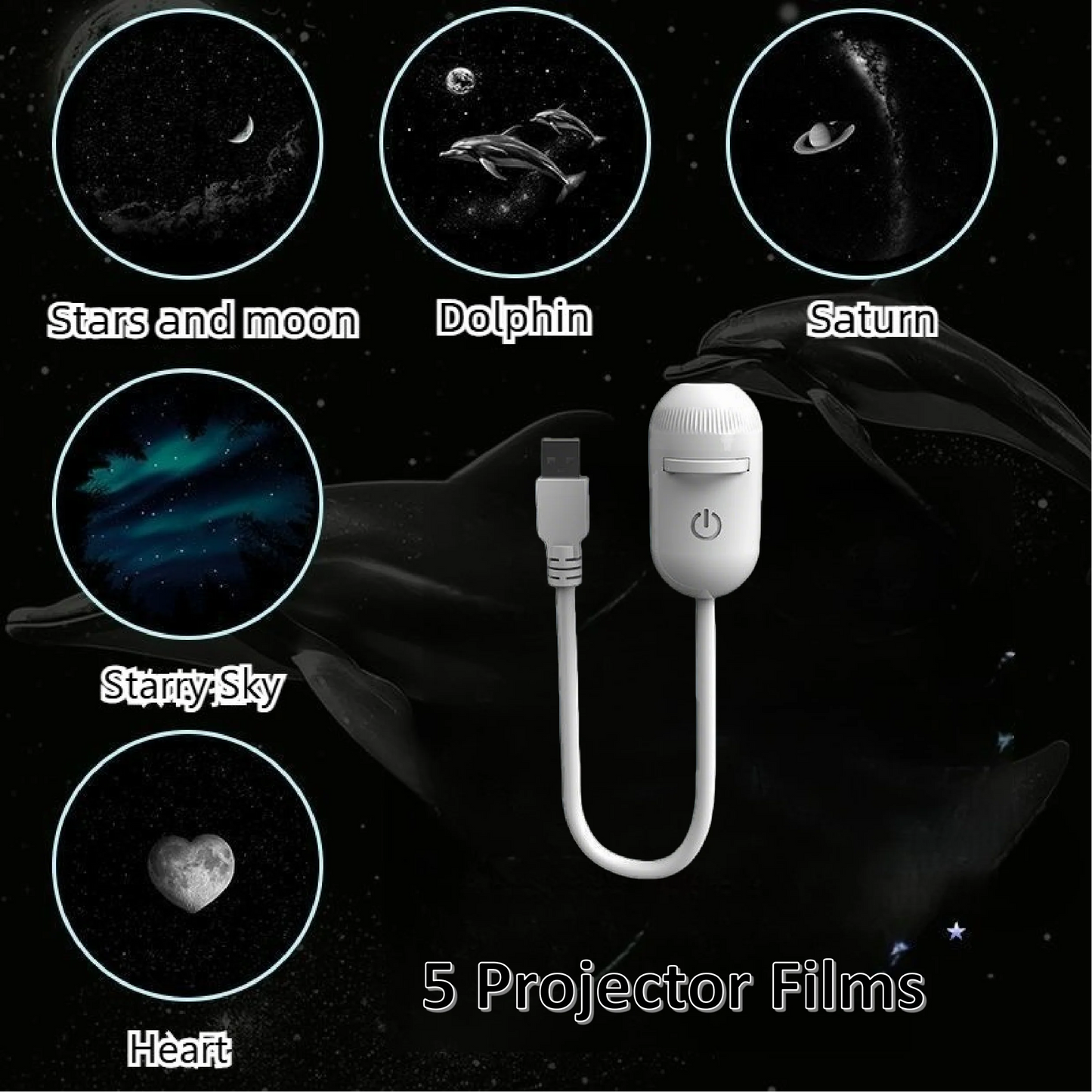 2-in-1 Galaxy Star Projector Night Light – Mini Starry Sky Ambient Lamp for Bedroom, Sleep & Home Decoration