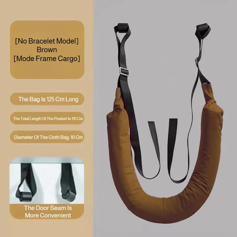 Cinturón de tracción lumbar – Cinturón de apoyo para estiramiento espinal doméstico para relajación de cintura, estiramiento de espalda y ejercicio de descompresión en barra horizontal
