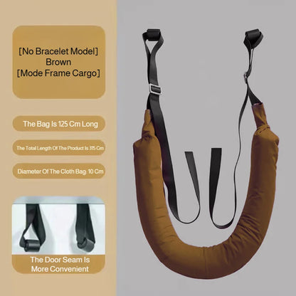 Cinturón de tracción lumbar – Cinturón de apoyo para estiramiento espinal doméstico para relajación de cintura, estiramiento de espalda y ejercicio de descompresión en barra horizontal