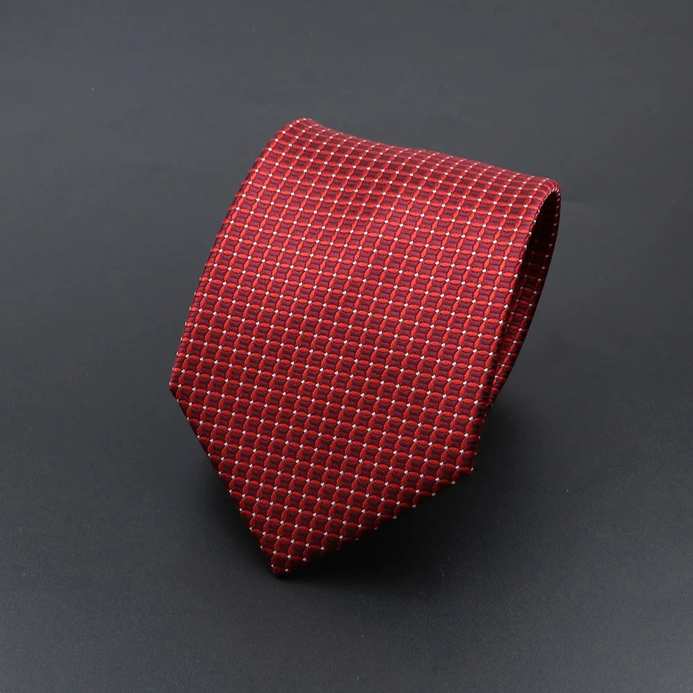 Corbata de hombre de fantasía con perro de dibujos animados, Paisley, rayas y lunares para negocios y bodas