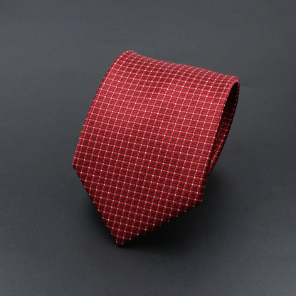 Corbata de hombre de fantasía con perro de dibujos animados, Paisley, rayas y lunares para negocios y bodas