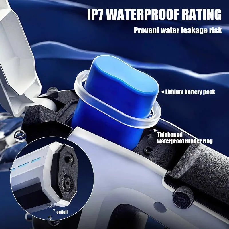 Pistola de Agua Eléctrica para Niños y Adultos – Lanza de Agua Automática de Alta Presión para la Playa, Piscina y Diversión de Verano
