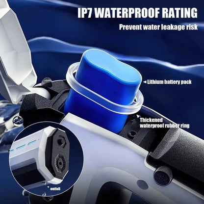 Pistola de Agua Eléctrica para Niños y Adultos – Lanza de Agua Automática de Alta Presión para la Playa, Piscina y Diversión de Verano