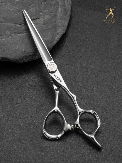 Titan 6 Inch Professional Hair Scissors – Barber Hair Cutting Shears for Salon & Hairdressing Tools | Stainless Steel Styling Scissor