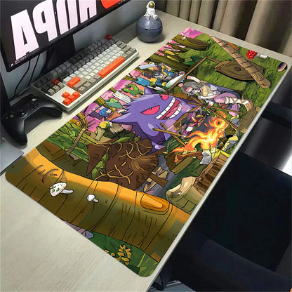 Pokémon XXL Gaming Mouse Pad – 900×400 Extended Anime Desk Mat (Pikachu Cartoon Playmat)