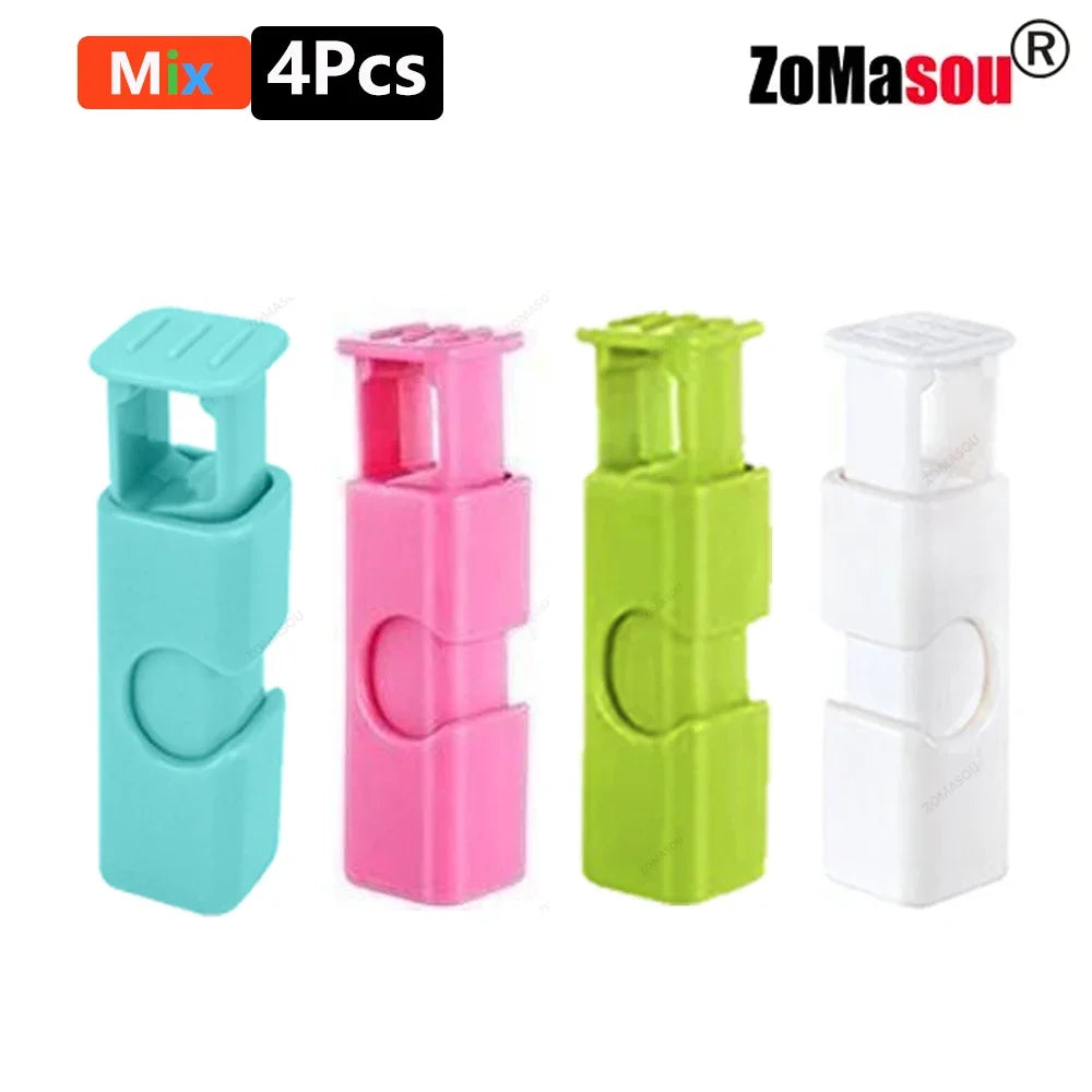 1/50PCS Reusable Food Sealing Clips – Spring Clamp Bag Clips for Bread, Snacks & Wrap Bags, Fresh-Keeping Kitchen Storage Organizer