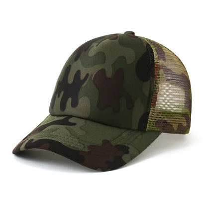 Gorra Trucker de Malla de 5 Paneles con Logotipo Personalizado – Gorra de Béisbol Ajustable para Hombres y Mujeres, Equipos Deportivos y Uso al Aire Libre en Verano